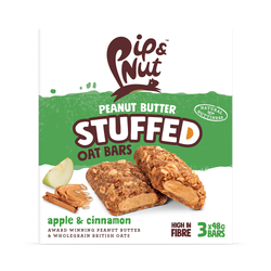 Pip & Nut Peanut Butter Stuffed Oat Bar Apple & Cinnamon 3x 48g