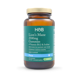 Holland & Barrett Lions Mane Berry Flavour 2500mg 60 Gummies