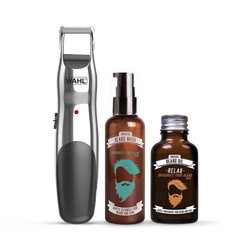 Wahl Gift Set Rechargeable Trimmer, Beard Oil & Beard 9916803