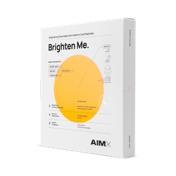 Box Of Aimx Sheet Mask With Vitamin C Brighten Me 5 Sheets X 25ml