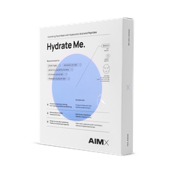 Box Of Aimx Moisturising Sheet Mask With Peptides Hydrate Me 5 Sheets X 25ml