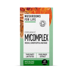 Mushrooms For Life Organic Mycomplex Myco Blend Capsules 60 Caps