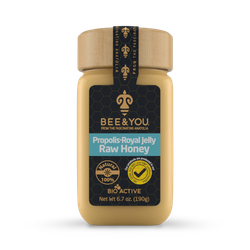 BEE&YOU Propolis Royal Jelly Raw Honey Mix 190g