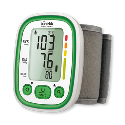 KINETIC Kinetik Wrist Bp Monitor White/Green Wbp3