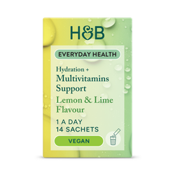 Holland & Barrett Hydration + Health Wellness Support Lemon Lime Flavour 14 Sachets