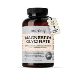 INNER VITALITY Magnesium Glycinate Capsules 180 Capsules