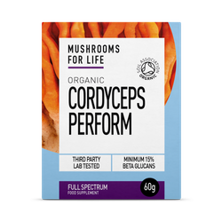 Mushrooms For Life Organic Cordyceps Perform Full Spectrum Powder 60g