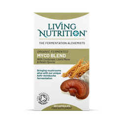 Living Nutrition Organic Fermented Myco Blend 60 Caps