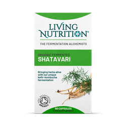 Living Nutrition Organic Fermented Shatavari 60 Caps
