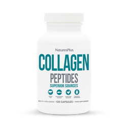 NaturesPlus Collagen Peptides with Vitamin C, 120 Capsules