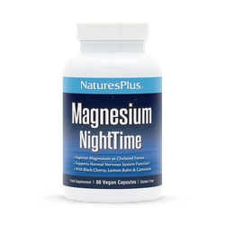 NaturesPlus Magnesium NightTime 60 Capsules