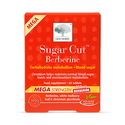 New Nordic Sugar Cut Berberine 400mg Mega Strength 60 Tablets