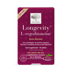 New Nordic Longevity L-ergothioneine Brain Function 30 Tablets