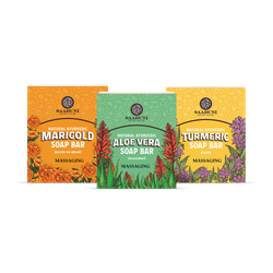 Massaging Soap Bar Collection Set with 3 Soaps