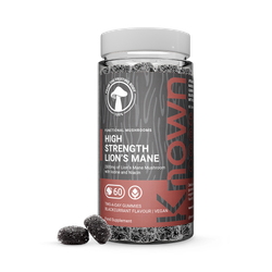 Known Nutrition High Strength Lion's Mane 2500mg Blackcurrant Flavour 60 Gummies