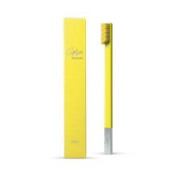 APRIORI Sunflower Yellow Silver Soft Toothbrush