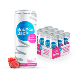 Case of 12 x 250ml Raspberry Flavour Low Calorie Caffeine-Free Sparkling Soft Drink