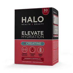 Halo Health and Beauty Limited ELEVATE Hydration +Creatine Electrolytes Raspberry & Watermelon x30 Sachets