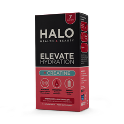 Halo Health and Beauty Limited ELEVATE Hydration +Creatine Electrolytes Raspberry & Watermelon x7 Sachets