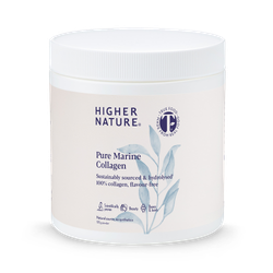Higher Nature True Food® Pure Marine Collagen - Sustainable & Science-Backed Naticol® - 6100mg Per Serving - 185g Powder