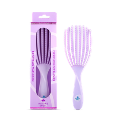 Nature Spell Flexi Flow Detangler Brush- Purple