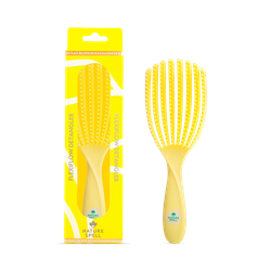 Nature Spell Flexi Flow Detangler Brush- Yellow
