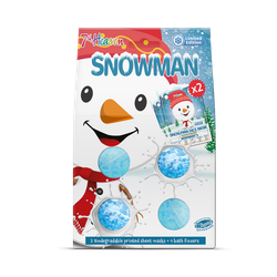 Snowman face mask & fizzer set