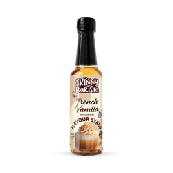 French Vanilla Flavour Syrup - Zero Calorie Sugar Free Skinny Coffee - 250ml