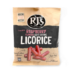 RJs Natural Licorice Raspberry 300g