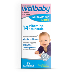 Vitabiotics Wellbaby Multi-Vitamin Liquid 6 Months to 4 Years 150ml