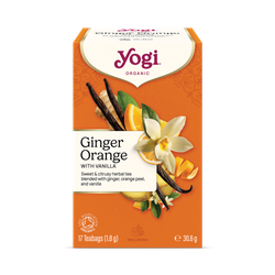 Yogi Tea Organic Ginger Orange Tea with Vanilla 17 Tea Bags