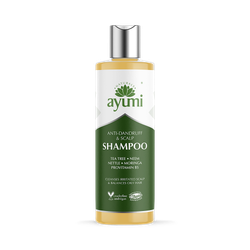 Anti-Dandruff Scalp Shampoo, Neem and Tea Tree for Flaky and Itchy Scalp, Certified Anti-Dandruff Formula 250ml