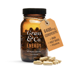 Grass & Co. ENERGY Cordyceps Mushrooms 60 Capsules