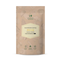 Mycology Nutrition Focus Coffee (Lions Mane & Organic Tumeric) 60g 15 Servings