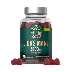 Wiseshrooms Lions Mane 2000mg - Vegan 60 Gummies