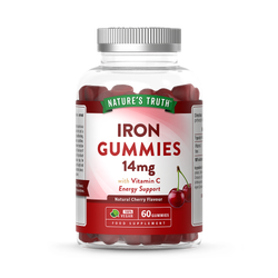 Nature's Truth Iron 14mg 60 Cherry Flavour Vegan Gummies