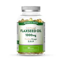 Nature's Truth Flaxseed Oil 1000mg - 60 Softgels 60Softgel