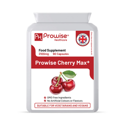 Prowise Healthcare Cherry Max+ 2100mg Montmorency Cherry Added with Black Cherry I 90 Vegan Capsules
