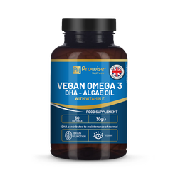 Prowise Healthcare Prowise Vegan Omega-3 DHA from Algae Oil 60 Softgels with Vitamin E
