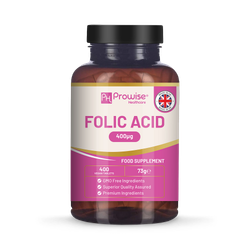 Prowise Healthcare Folic Acid+ 400mcg 400 Vegan Tablets