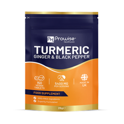 Prowise Healthcare Turmeric Tablets 5400mg with Black Pepper, Ginger 150 Easy Tablets