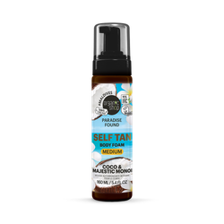 Organic Shop Paradise Found MEDIUM Self Tan Body Foam with Coco & Majestic Monoi 160ml