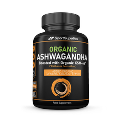 Organic Ashwagandha boosted with KSM-66, Turmeric, Ginger and Black Pepper