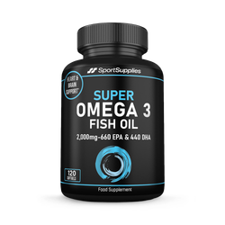SS Sport Supplies Omega 3 Fish Oil - 1,000mg softgels - 120 Capsules