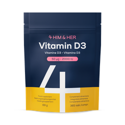 4 Him & Her Vitamin D3 50 µg 365 tabs