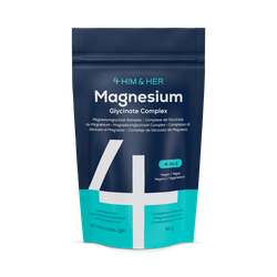 4 HIM & HER - Magnesium Glycinate 3-in-1 Complex | Magnesium Citrate & Magnesium Malate | 90 Capsules