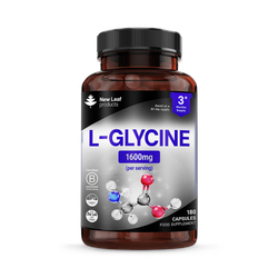 New Leaf Products L-Glycine Capsules 180 Capsules