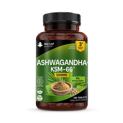 New Leaf Products Ashwagandha KSM Tablets 180 Tablets