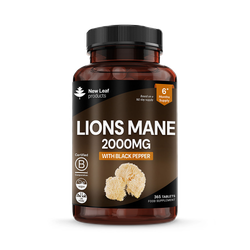 New Leaf Products Lions Mane Tablets 365 Tablets