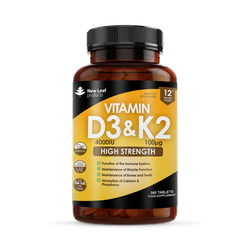 New Leaf Products Vitamin D3 & K2 Tablets 365 Tablets